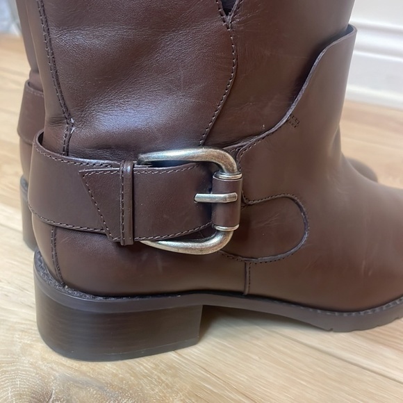 Donald J Pliner Brown Leather Booties Size 7 - Picture 11 of 15